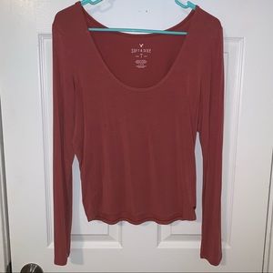 AMERICAN EAGLE Scoop Neck Soft & Sexy Tee